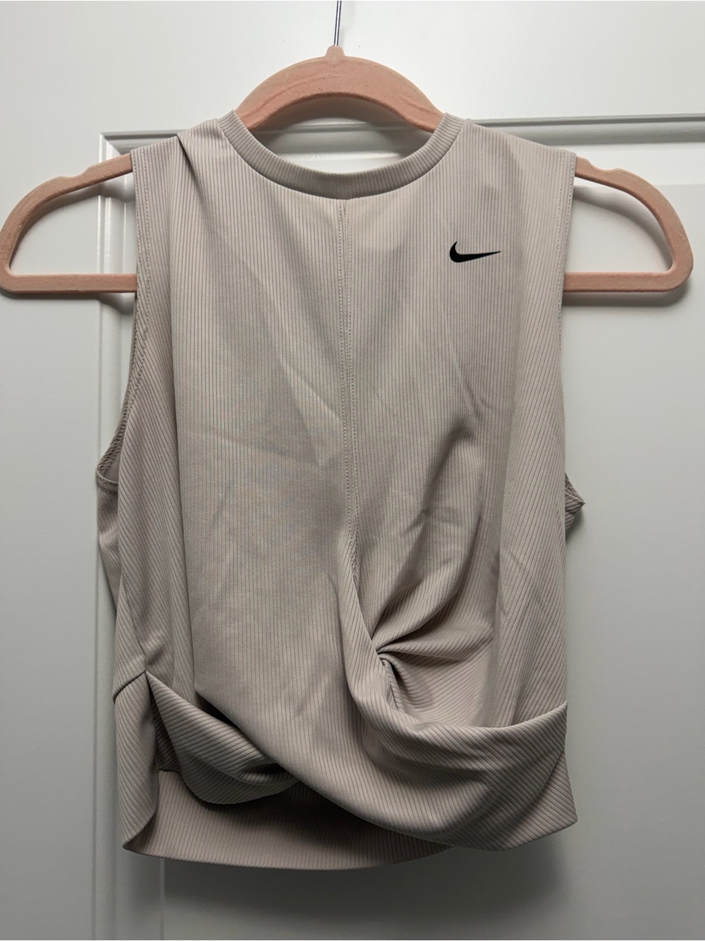 Nike Ribbed Twist- Front Dri Fit Tank
